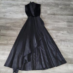 Vintage Taffeta and Velvet Formal Dress Size 4